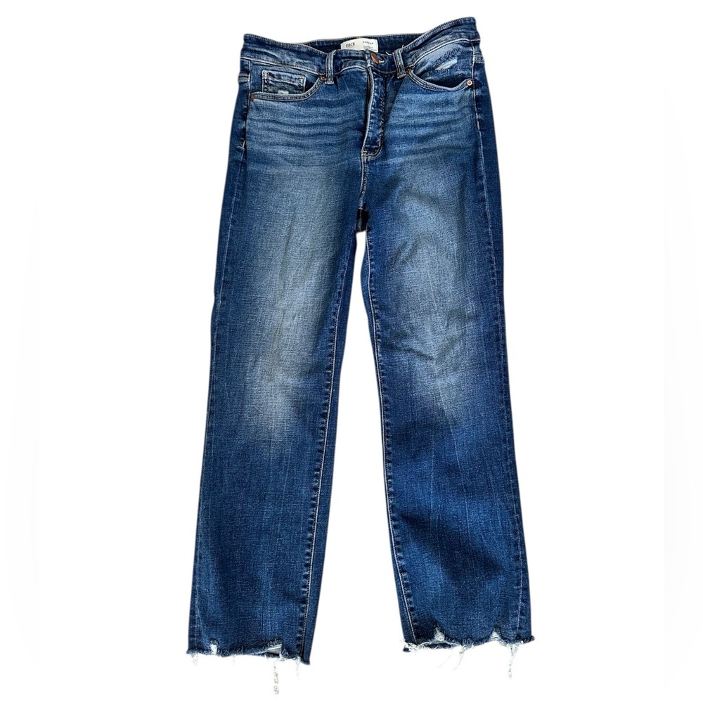 BKE 29x28 Universal Fit High Rise Cropped Straight Blue Jeans